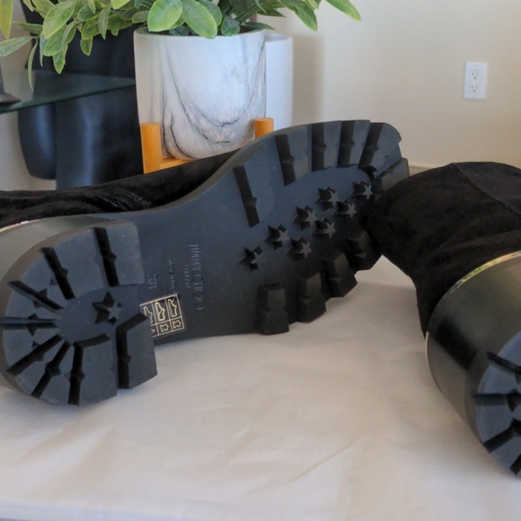 Jimmy Choo lug sole Melodie 35 boot Size 38/7.5 - Picture 5 of 8